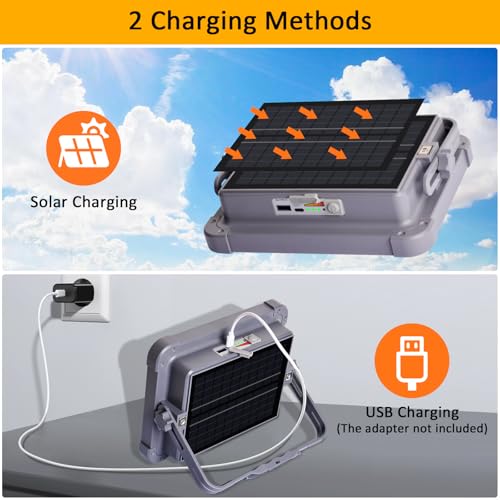 MASMEJOR Rechargeable Work Light Solar, 10000LM - Image 5