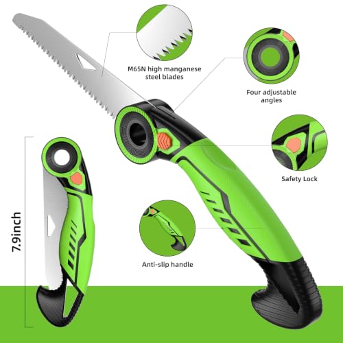 AIRAJ 7" Pruning Saw for Tree Trimming, Folding Saw - Image 5