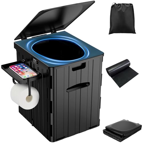 XL Portable Toilet for Adults, Extra Large 15.4"H | Travel Essentials - Image 2