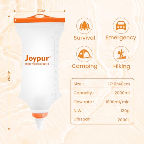Gravity Water Filter Camping-2000ml Survival Water | Travel Essentials - Image 3