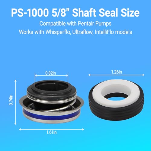 4-Pack PS-1000 5/8" Shaft Seal, Premium Pool & Spa Pump | Home Repair - Image 3