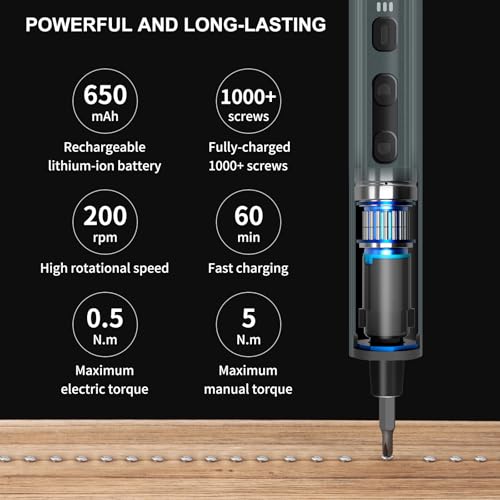 STREBITO Electric Screwdriver, 155 in 1 Precision Electric - Image 4