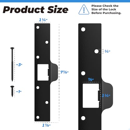 U 9476 Extra Long Door Strike Plate for Repairing Damaged - Image 3