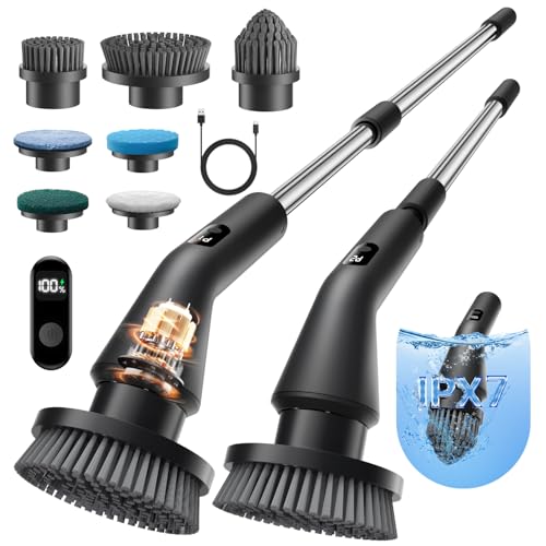 Electric Spin Scrubber, Power Shower Cleaning Brush - Image 2