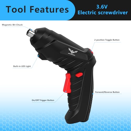 3.6V Cordless Electric Screwdriver Set, Mini Drill Set - Image 7
