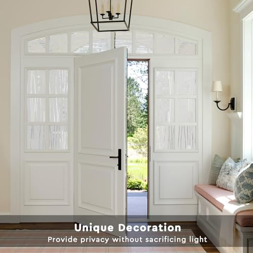 NINETREX Window Privacy Film, Frosted Glass Stripe Pattern - Image 5