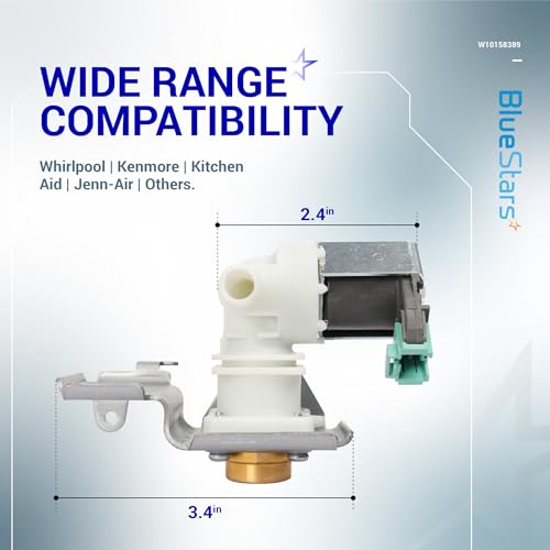 BlueStars W10158389 Dishwasher Water Inlet Valve Replacement - Image 3