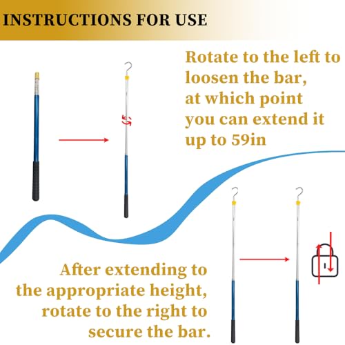 Attic Ladder Pull Down Stair System Parts, Attic Door Pull - Image 4