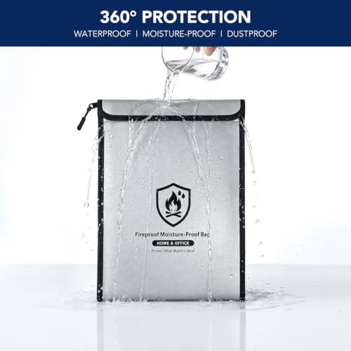 3PCS Large Fireproof Document Bag Set - 2000℉ Waterproof - Image 5