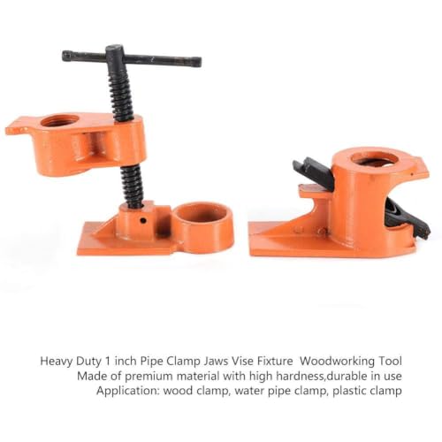 Heavy Duty 1 inch Pipe Clamp, Jaws Vise Fixture Set | Hand Tools - Image 6