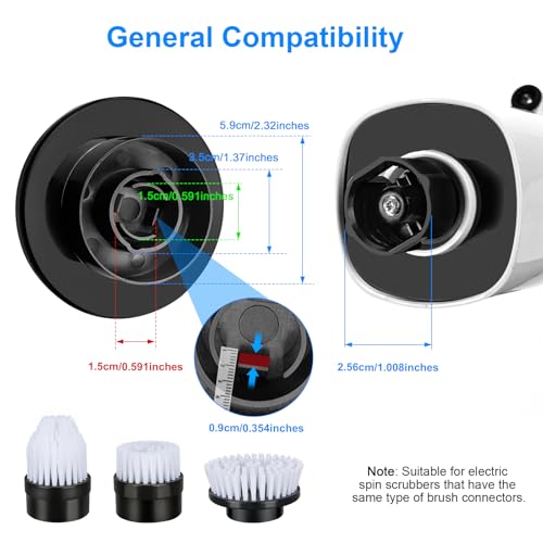 Electric Spin Scrubber Replacement Brush Heads, 7 Pcs Set - Image 6