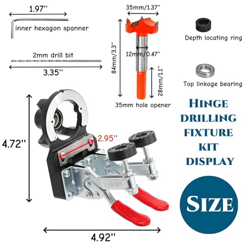 35 mm Concealed Hinge Jig with Quick Clamp | Hand Tools - Image 3