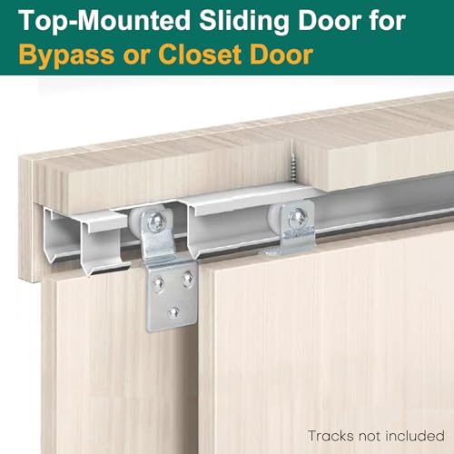 4Pair Sliding Closet Door Roller Kit with 3/4Inch Ball - Image 3