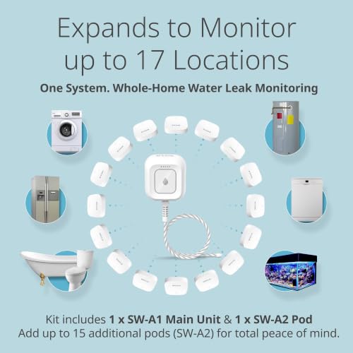 D-Link WiFi Water Leak Detector Starter Kit, with 2 Flood & Leak - Image 7