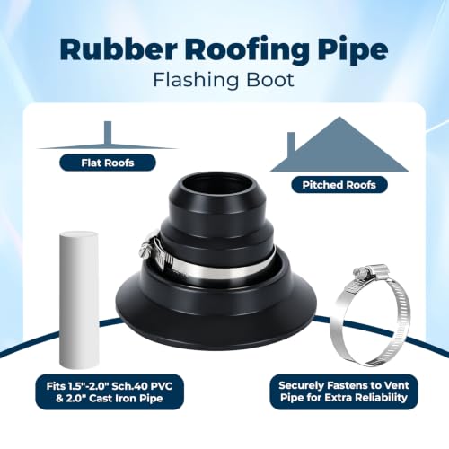 Roof Vent Pipe Repair Boot Kit for 1.5"–2" Pipe - Image 5