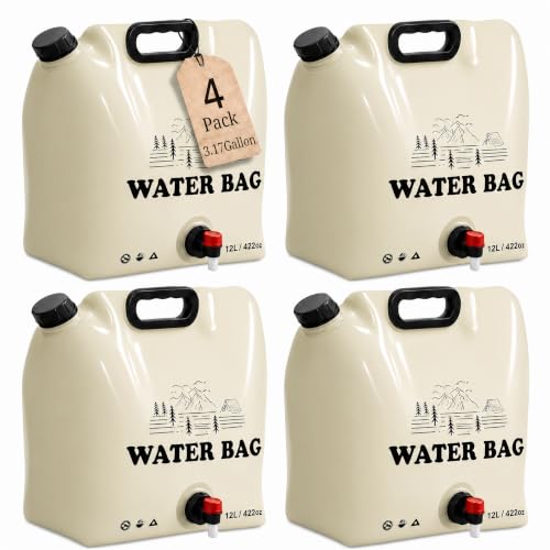 4‑Pack 3.17 Gallon Collapsible Water Container, Water Jugs - Image 2
