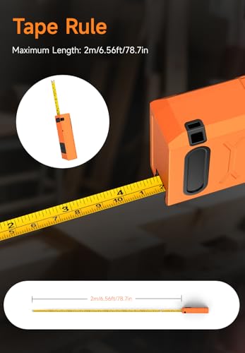R9 Laser Measure 60m/196ft with Large Backlit Screen - Image 5