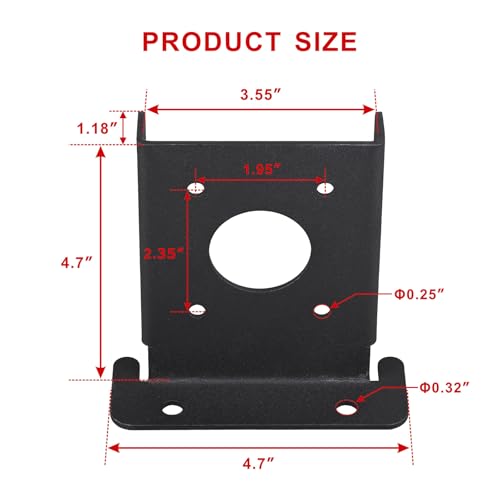 4Pcs Wood Fence Pergola Post Base Brackets kit Fit - Image 3