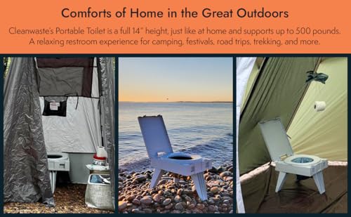 Cleanwaste GO Anywhere Portable Folding Toilet with WAG - Image 6