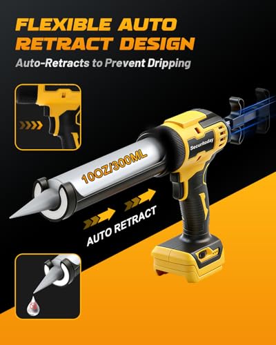 Cordless Caulking Gun Compatible With DeWalt 20V Max | Home Repair - Image 5