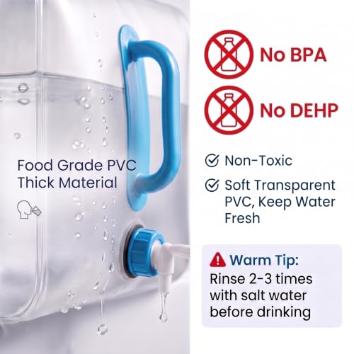 5.3 Gallon Collapsible Water Containers with Spigot, BPA Free - Image 4