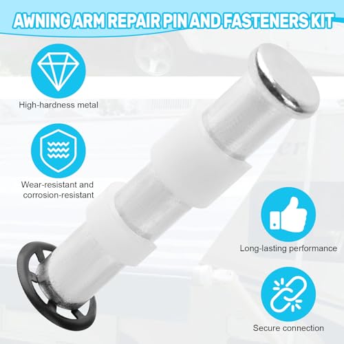 Awning Arm Repair Pin and Fasteners Kit, Pack of 16 - Image 4