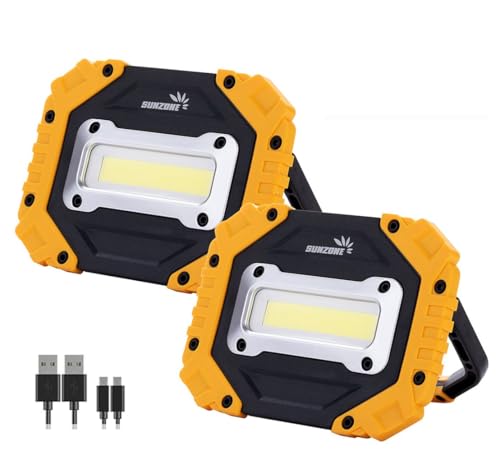 Sunzone LED Work Light, Rechargeable Work Lights with Magnetic - Image 2