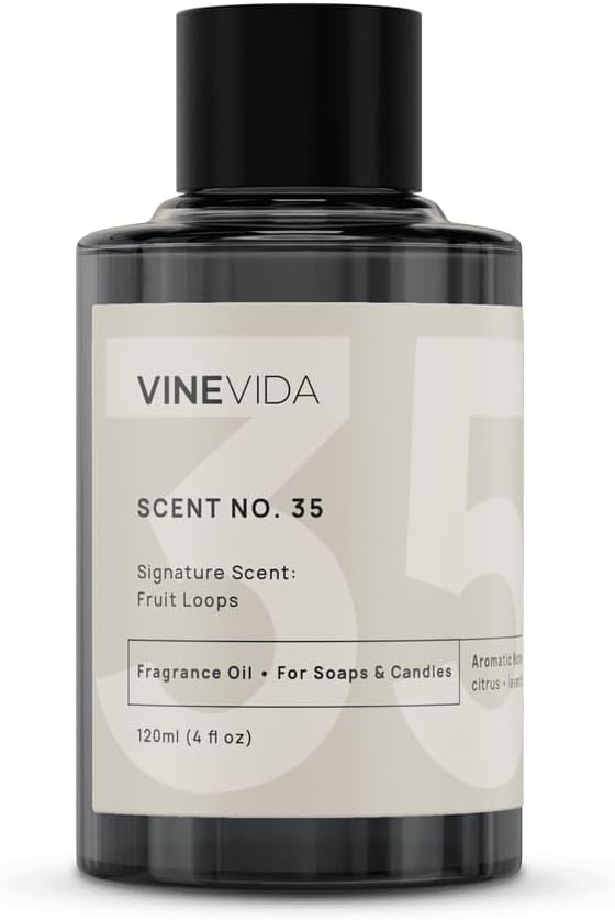 VINEVIDA [4oz] Fruit Loops Fragrance Oil for Candle Making and Soap Making - Premium Candle Scents for Soy Candles