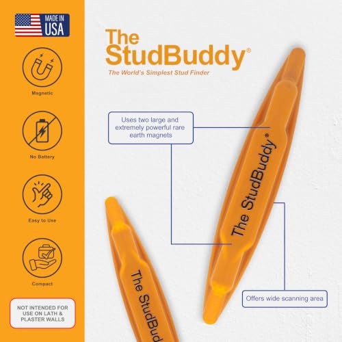 The Original StudBuddy® Magnetic Stud Finder - Made | Home Repair - Image 3