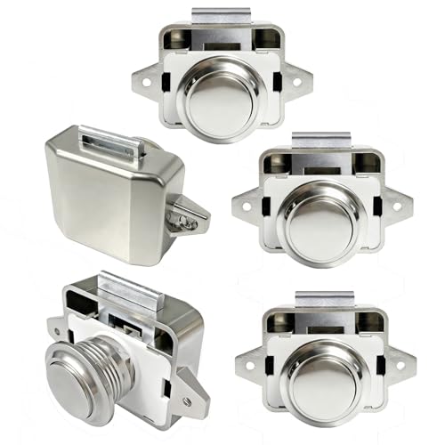 LENKRAD 5 PCS Push Button Pull Catch Lock RV Camper - Image 2