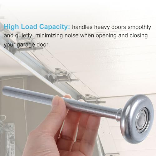 uxcell 2pcs 1.8" Steel Garage Door Rollers for 2" Garage Track 7" - Image 7