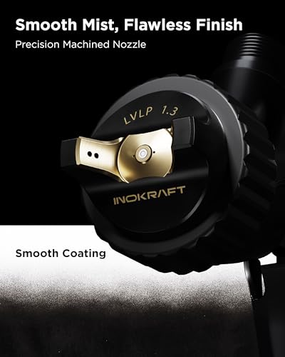 InoKraft Drizzle Pro LVLP Spray Gun with 1.3B/1.3C Nozzles - Image 3