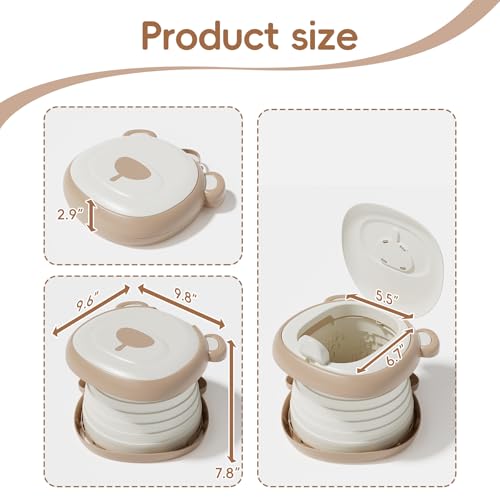 Travel Potty Seat for Toddler，Foldable Car Potty | Travel Essentials - Image 3