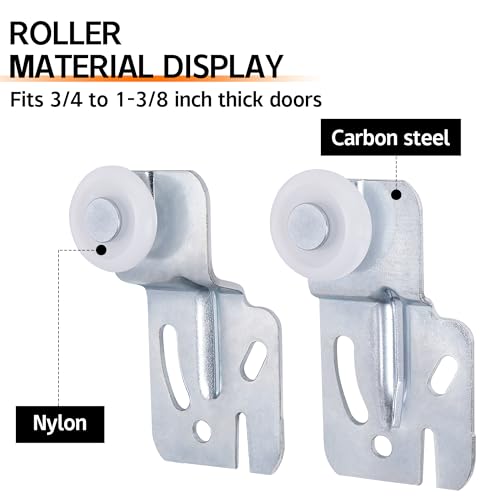 10Pcs Sliding Closet Door Roller Kit, Wardrobe Door Roller - Image 4