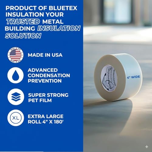 BlueTex Insulationㅤ 4'' Wide x 180' Long White Vapor | Home Repair - Image 6