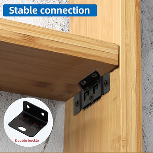 2-in-1 Snap-in Locking Insert Brackets 10 Pack - 90° L Connectors - Image 4