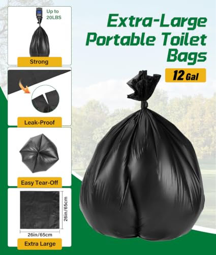 40 Portable Toilet Bags with 40 Poo Gel Set - Image 5