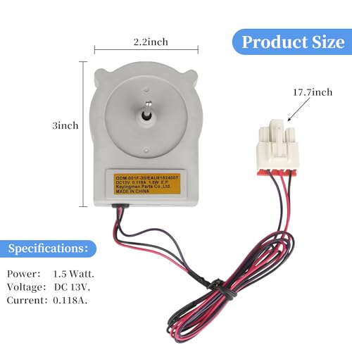 EAU61524007 ODM-001F Evaporator Fan Motor for LG, Kenmore - Image 3