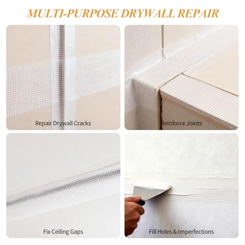 Drywall Joint Tape, 4 Inch x 100 Ft Self Adhesive Drywall Tape - Image 7