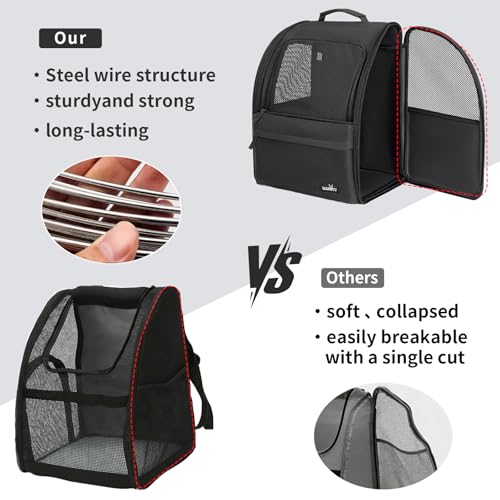 wakytu Cat Carrier Backpack,Pet Backpack Carrier | Pet Essentials - Image 3