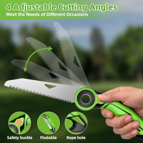 AIRAJ 7" Pruning Saw for Tree Trimming, Folding Saw - Image 7