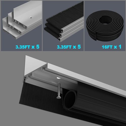 Raycity Garage Door Seal Kits, Weatherproofing Garage Door - Image 7