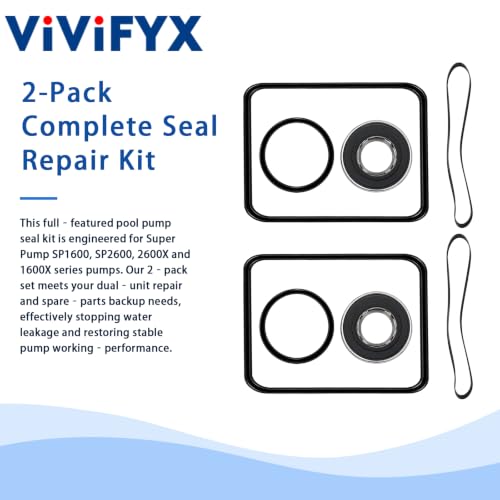 2‑Pack Super Pump Seal Kit, Shaft Seal & O‑Ring Gasket | Home Repair - Image 4