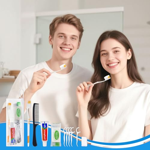 100 Set Personal Hygiene Kit Bulk,7-in-1 Disposable Travel - Image 3