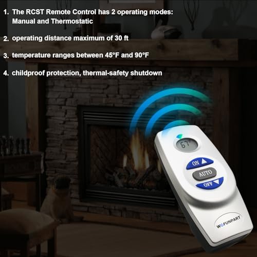 Fireplace Remote Control Kit, for Millivolt Thermostatic Gas - Image 3