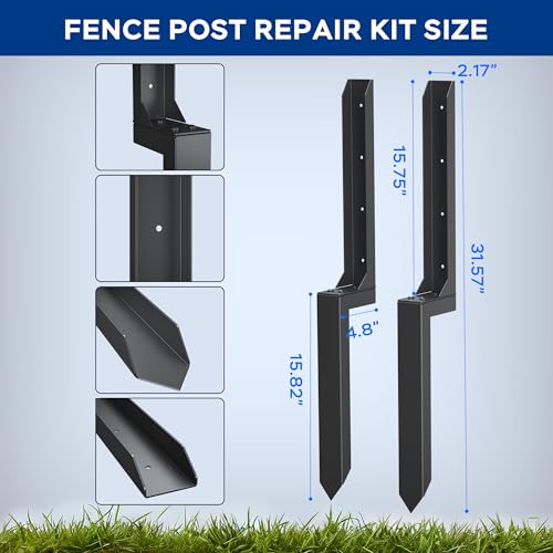 Fence Post Repair Kit, 2.0mm Cold-Rolled Steel Stabilizer - Image 6