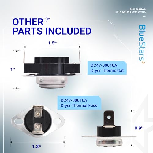 [Upgraded] BlueStars DC96-00887A Dryer Thermal Fuse & - Image 7
