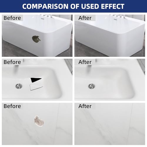 Tub Repair Kit White, Fiberglass Shower tub and Porcelain - Image 3