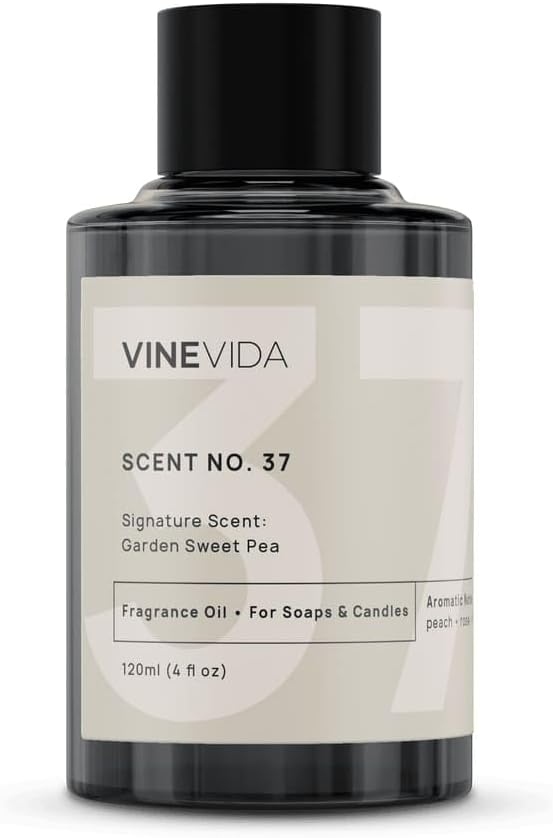 VINEVIDA [4oz] Garden Sweet Pea - Fragrance Oil for Candle & Soap Making - Natural Candle Scents Made in USA