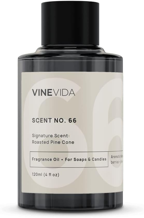 VINEVIDA [4oz] Roasted Pine Fragrance Oil for Candle Making and Soap Making - Premium Candle Scents for Soy Candles